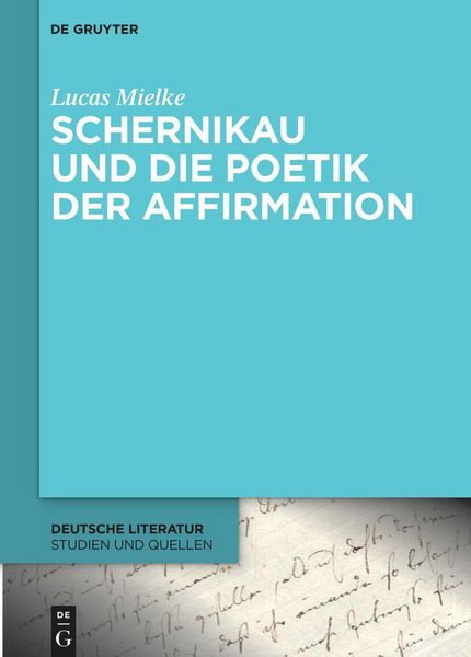 Produktbild: Schernikau und die Poetik der Affirmation