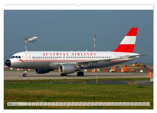Produktbild: Flugzeuge im Retro-Stil (hochwertiger Premium Wandkalender 2026 DIN A2 quer), Kunstdruck in Hochglanz