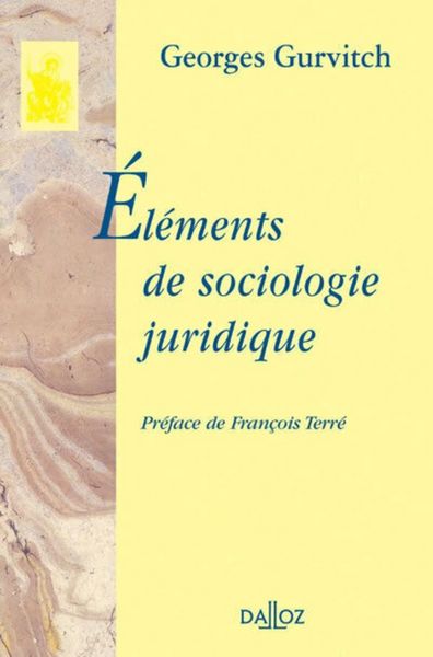 Produktbild: Elements Sociologie Juridique