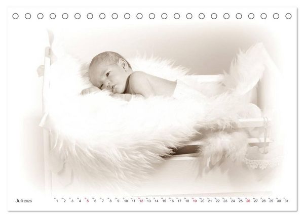 Produktbild: Babys - Willkommen im Leben (Tischkalender 2026 DIN A5 quer), CALVENDO Monatskalender