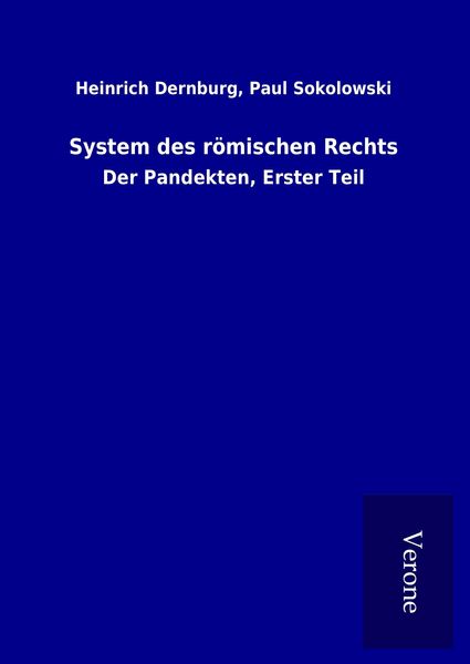 Produktbild: System des r&ouml;mischen Rechts