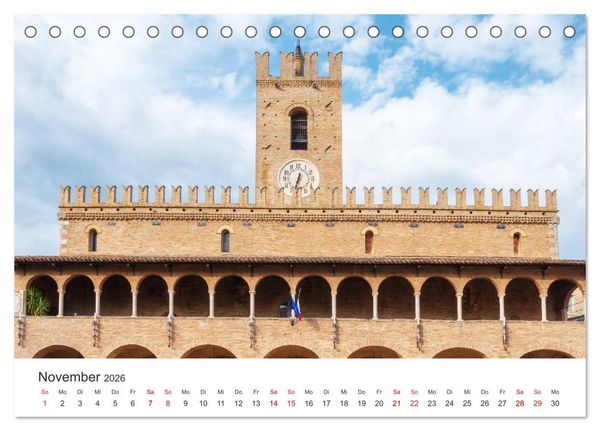 Produktbild: Die Marken - Italien wo es am sch&ouml;nsten ist (Tischkalender 2026 DIN A5 quer), CALVENDO Monatskalender