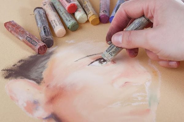 Produktbild: Schmincke Pastell, Holzkasten, Mehrzweck, 100 Stifte