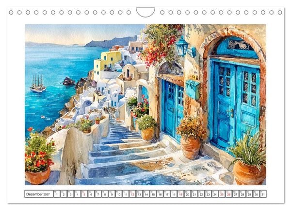 Produktbild: Griechenland. Zwischen Inseln, Antike und Mittelmeer (Wandkalender 2027 DIN A4 quer), CALVENDO Monatskalender