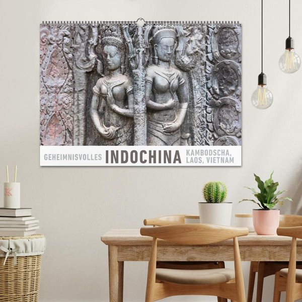 Produktbild: Geheimnisvolles Indochina Kambodscha, Laos, Vietnam (Wandkalender 2026 DIN A2 quer), CALVENDO Monatskalender