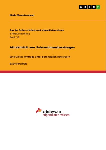 Produktbild: Attraktivit&auml;t von Unternehmensberatungen