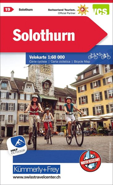 Produktbild: K&uuml;mmerly+Frey Velokarte 19 Solothurn 1:60.000