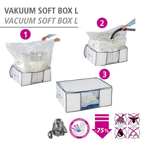 Produktbild: Vakuum Soft Box L, bis zu 75 % Platzersparnis