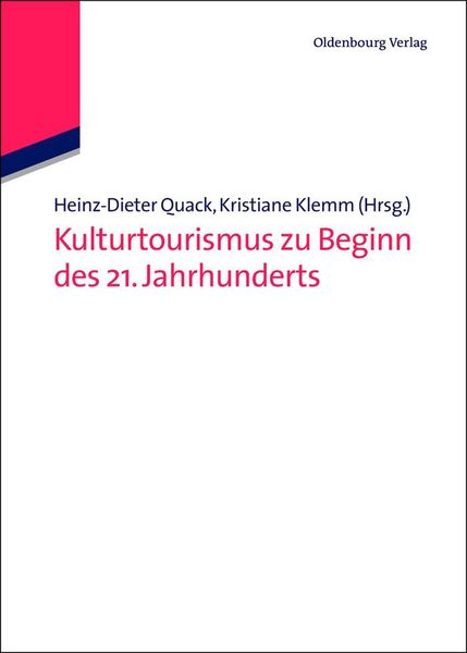 Produktbild: Kulturtourismus zu Beginn des 21. Jahrhunderts