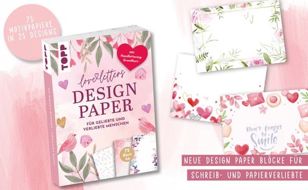 Produktbild: Design Paper Love Letters A6