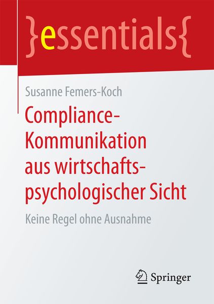 Produktbild: Compliance-Kommunikation aus wirtschaftspsychologischer Sicht