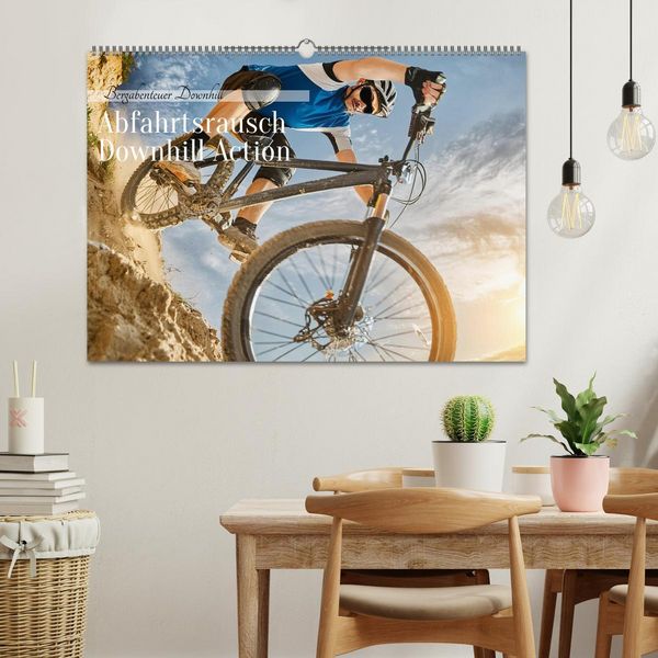Produktbild: Abfahrtsrausch Downhill Aktion (Wandkalender 2026 DIN A2 quer), CALVENDO Monatskalender
