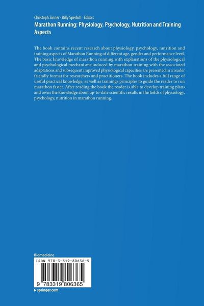 Produktbild: Marathon Running: Physiology, Psychology, Nutrition and Training Aspects