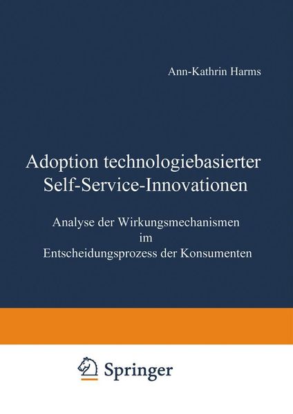 Produktbild: Adoption technologiebasierter Self-Service-Innovationen