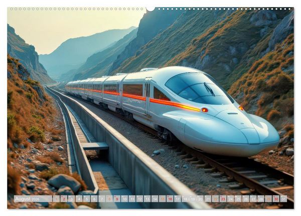 Produktbild: Hightech Z&uuml;ge (Wandkalender 2026 DIN A2 quer), CALVENDO Monatskalender