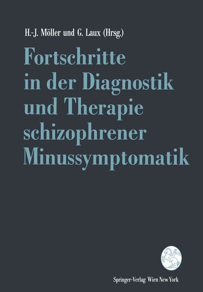 Produktbild: Fortschritte in der Diagnostik und Therapie schizophrener Minussymptomatik