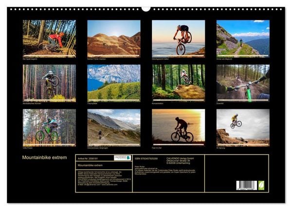 Produktbild: Mountainbike extrem (Wandkalender 2026 DIN A2 quer), CALVENDO Monatskalender