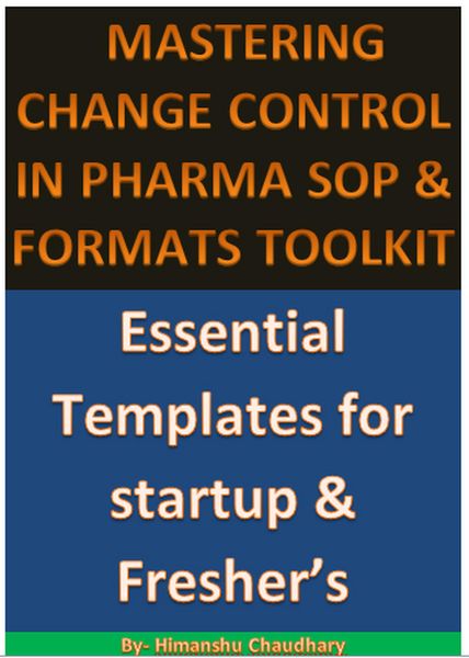 Produktbild: Mastering Change Control In Pharma Sop & Formats Toolkit