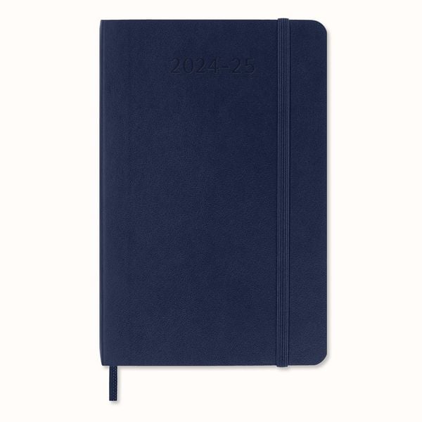 Moleskine 18 Monate Wochen Notizkalender 2024/2025, Pocket/A6, Weicher Einband, Saphir