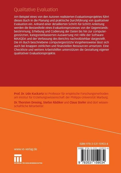 Produktbild: Qualitative Evaluation