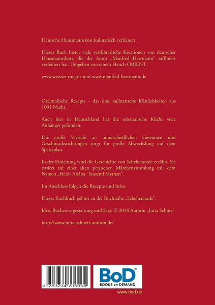 Produktbild: Scheherazades Orientalisch eingef&auml;rbte Hausmannskost