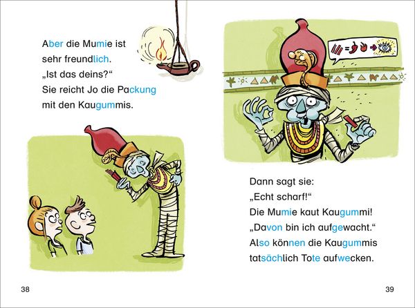 Produktbild: Duden Leseprofi &ndash; Silbe-f&uuml;r-Silbe: Mein Mitsch&uuml;ler, die Mumie, 1. Klasse (Doppelband)