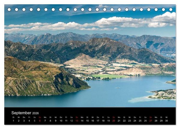 Produktbild: Neuseeland - Paradies am anderen Ende der Welt (Tischkalender 2026 DIN A5 quer), CALVENDO Monatskalender