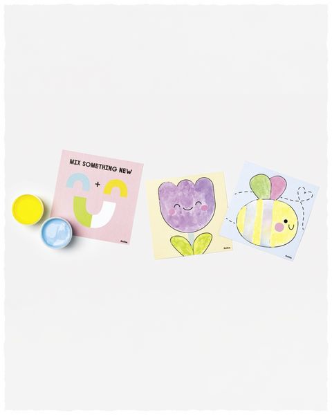 Produktbild: FOLIA Bastelartikel Fingerfarben Set SWEET RAINBOW