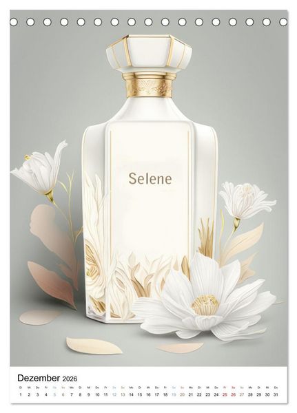 Produktbild: Parfum Eleganz im Glas (Tischkalender 2026 DIN A5 hoch), CALVENDO Monatskalender