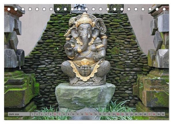 Produktbild: Typisch Indien - Ganesha der Elefantengott (Tischkalender 2026 DIN A5 quer), CALVENDO Monatskalender
