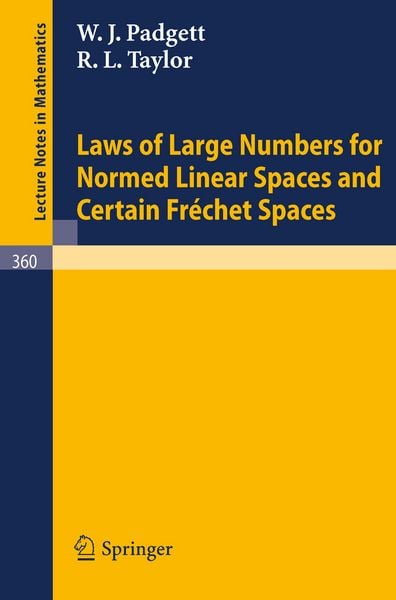 Produktbild: Laws of Large Numbers for Normed Linear Spaces and Certain Frechet Spaces