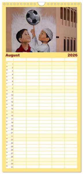 Produktbild: Familienplaner 2026 - Doha, die arabische Welt im Aufbruch mit 5 Spalten (Wandkalender, 21 x 45 cm) CALVENDO