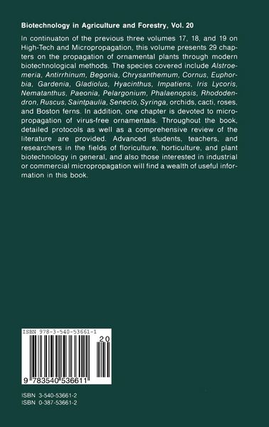Produktbild: High-Tech and Micropropagation IV