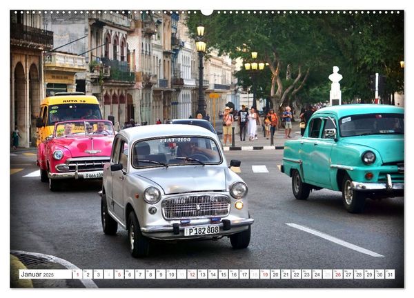 Produktbild: FIAT - Italienische Oldtimer in Kuba (Wandkalender 2025 DIN A2 quer), CALVENDO Monatskalender