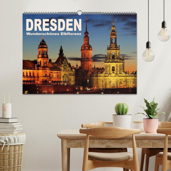 Produktbild: Dresden - Wundersch&ouml;nes Elbflorenz (Wandkalender 2026 DIN A2 quer), CALVENDO Monatskalender