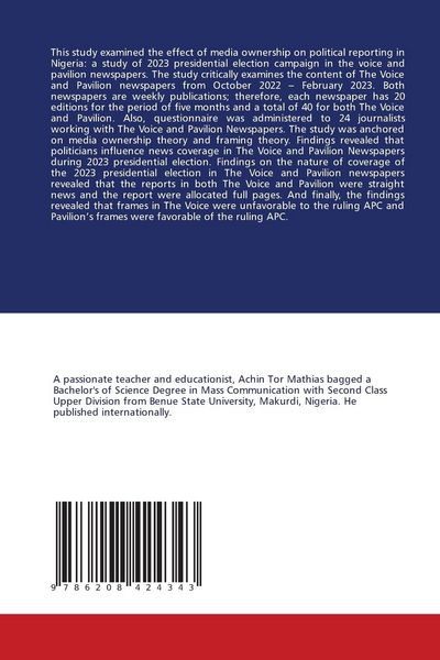 Produktbild: Effect Of Media Ownership On Political Reporting in Nigeria
