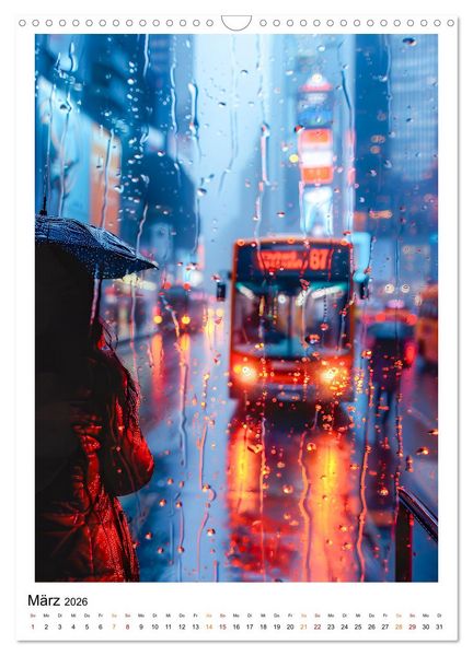 Produktbild: Regen Tage (Wandkalender 2026 DIN A3 hoch), CALVENDO Monatskalender