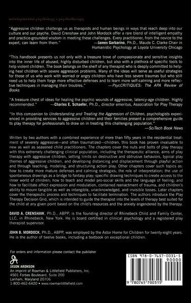 Produktbild: Handbook of Play Therapy with Aggressive Children