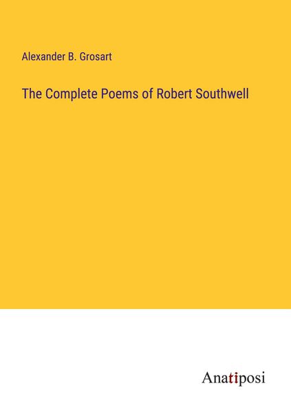 Produktbild: The Complete Poems of Robert Southwell
