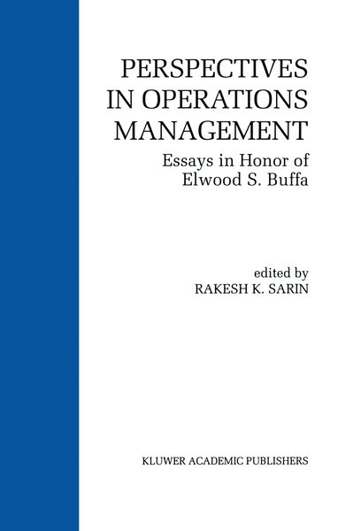 Produktbild: Perspectives in Operations Management