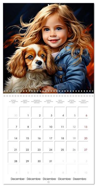 Produktbild: Children and Pets (Wall Calendar 2026 12 &times; 12 Inch) CALVENDO 12 Month Wall Calendar