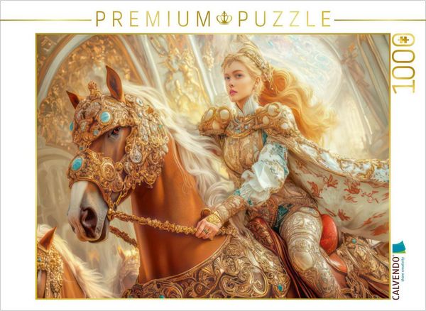 Produktbild: CALVENDO Puzzle Pferde | 1000 Teile Lege-Gr&ouml;&szlig;e 64x48cm Foto-Puzzle f&uuml;r gl&uuml;ckliche Stunden