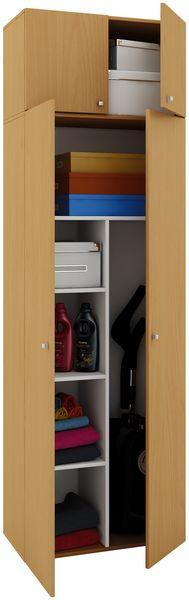 Produktbild: Holz Besenschrank Staubsauger Putzschrank Vandol