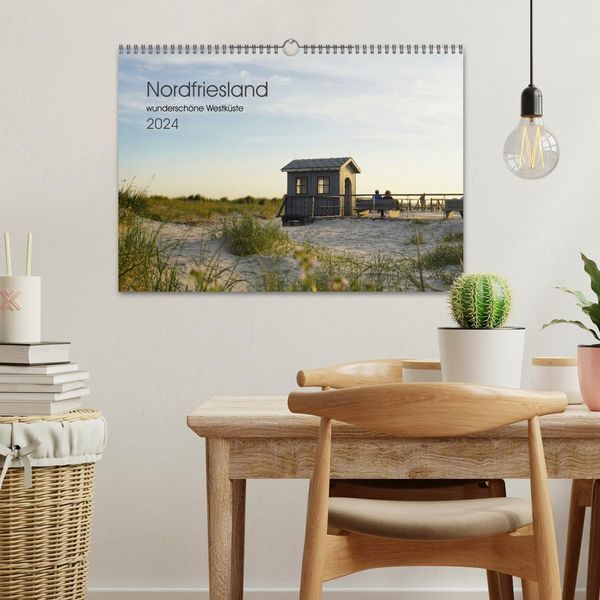 Produktbild: Nordfriesland - wundersch&ouml;ne Westk&uuml;ste (Wandkalender 2026 DIN A3 quer), CALVENDO Monatskalender