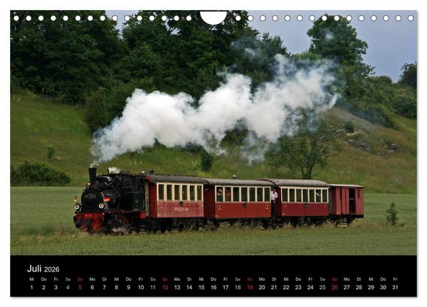 Produktbild: Mein Dampfbahnkalender 2026 (Wandkalender 2026 DIN A4 quer), CALVENDO Monatskalender