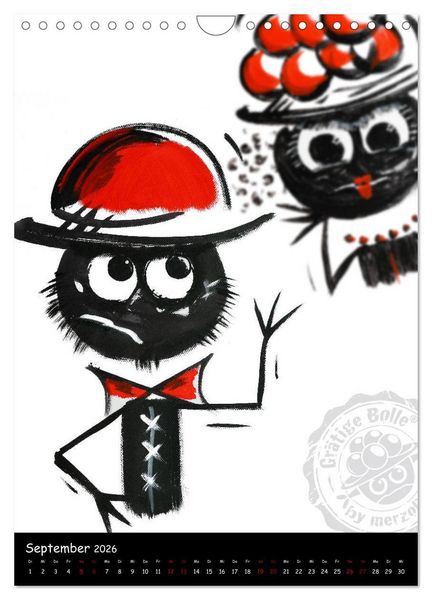Produktbild: Original Schwarzw&auml;lder &raquo;Gr&auml;tige Bolle&laquo; by merzolio (Wandkalender 2026 DIN A4 hoch), CALVENDO Monatskalender