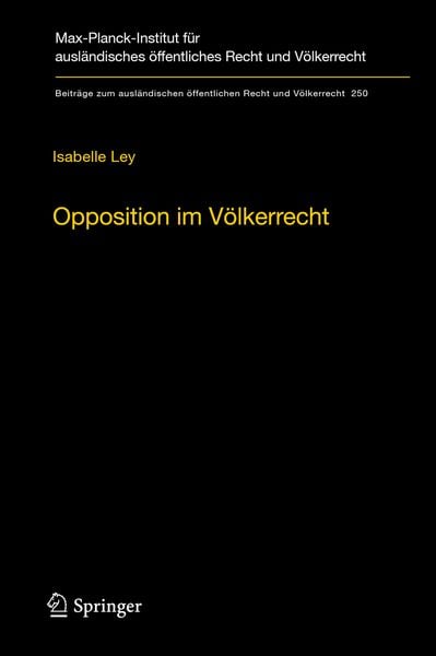 Produktbild: Opposition im V&ouml;lkerrecht