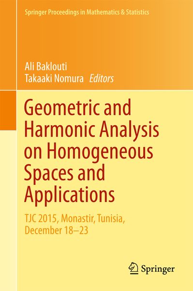 Produktbild: Geometric and Harmonic Analysis on Homogeneous Spaces and Applications