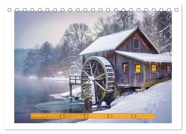 Produktbild: Natur und Wasserm&uuml;hlen (Tischkalender 2027 DIN A5 quer), CALVENDO Monatskalender