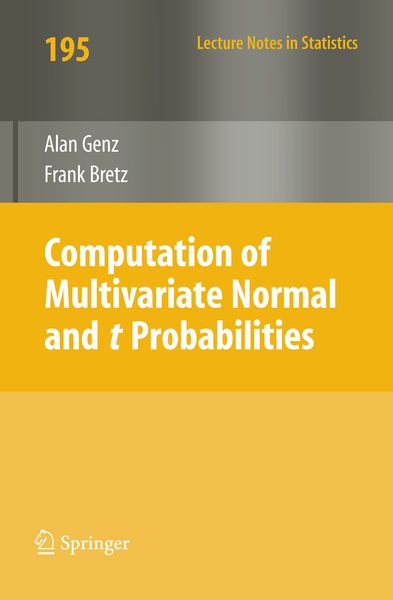 Produktbild: Computation of Multivariate Normal and t Probabilities
